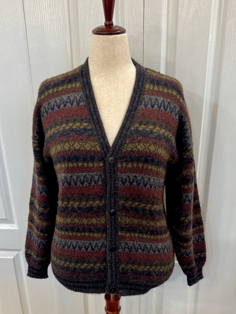 *Vintage Men's 100% Baby Alpaca Wool by Perez, Size Large,
